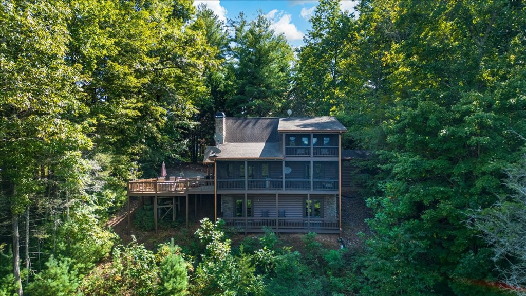 244 Indian Ridge Road Epworth, GA 30541 - Photo 11 of 47 a view of a wooden house with a yard