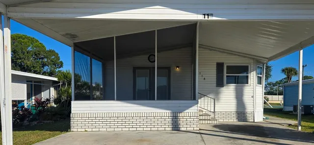 a view of a entryway door front of house