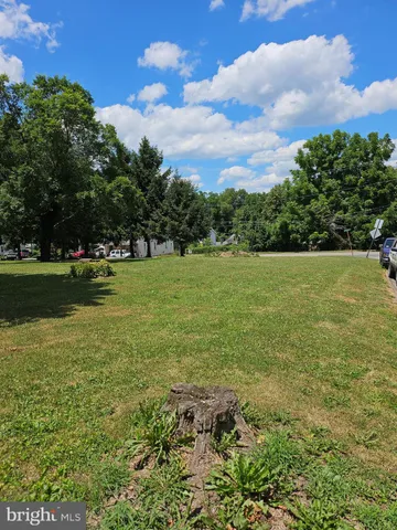 a view of a green field with clear sky