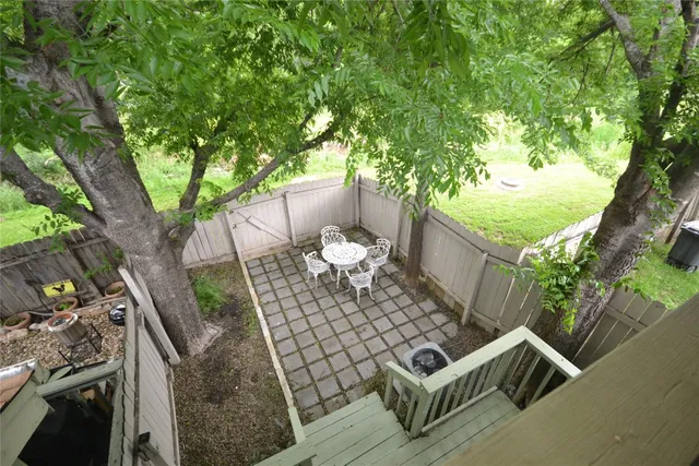 a view of outdoor space and yard in the back