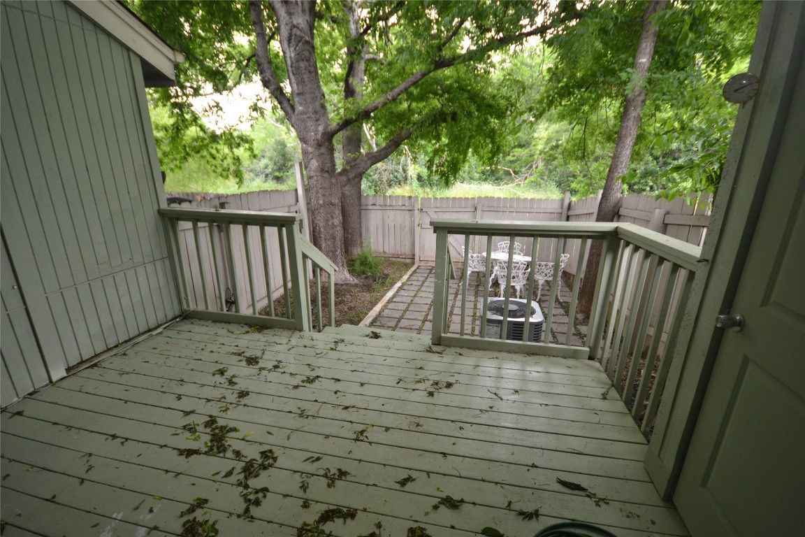 500 Hesters Crossing Road, Unit 205 Round Rock, TX 78681 - Photo 5 of 18 a view of a wooden deck