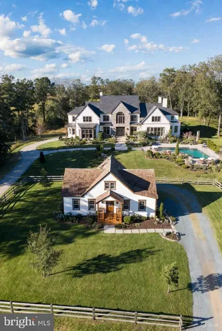 a view of houses with a swimming pool
