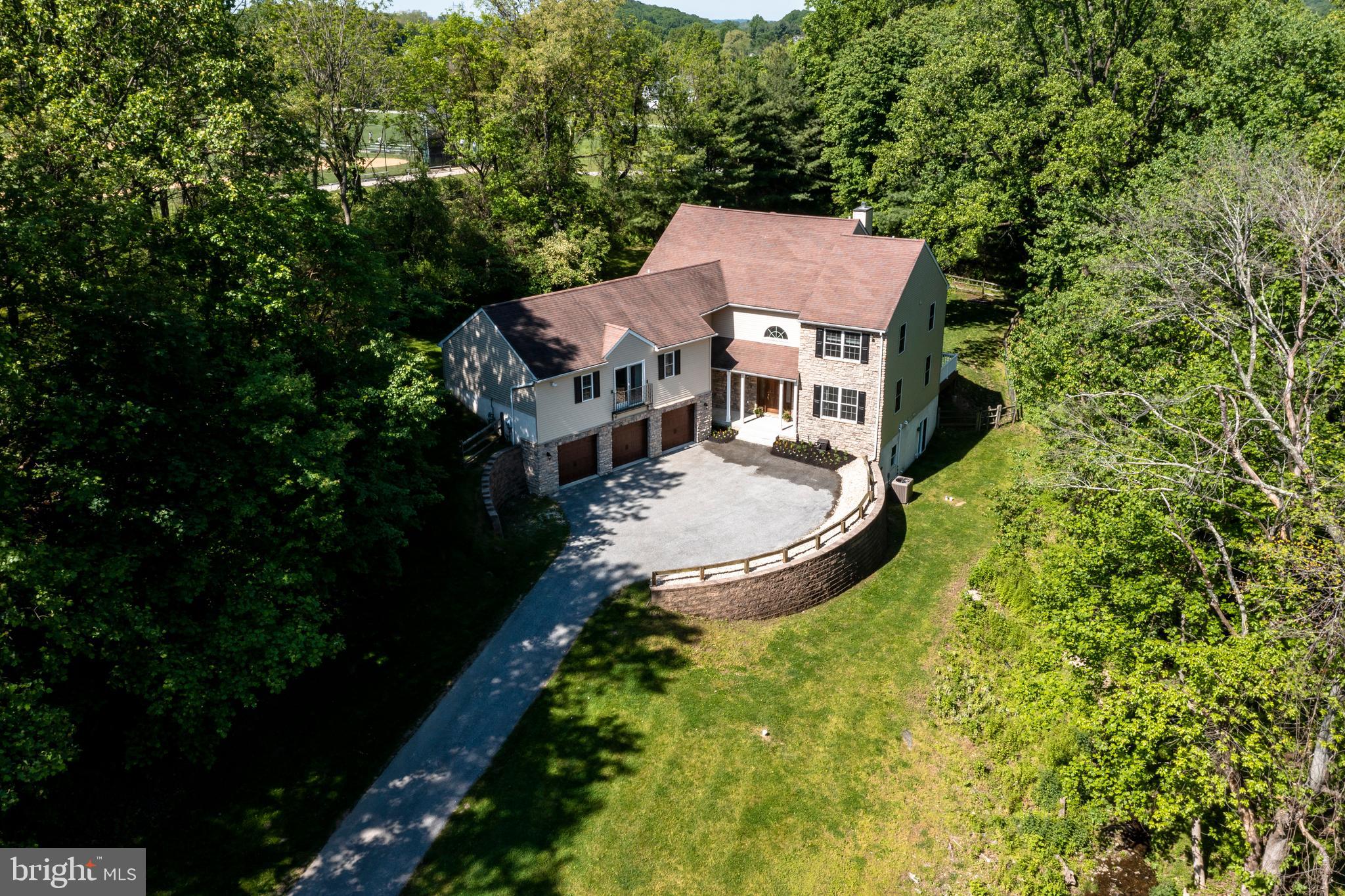 1334 Burke Road West Chester, PA 19380 - Photo 54 of 55 Aerial view of front yard