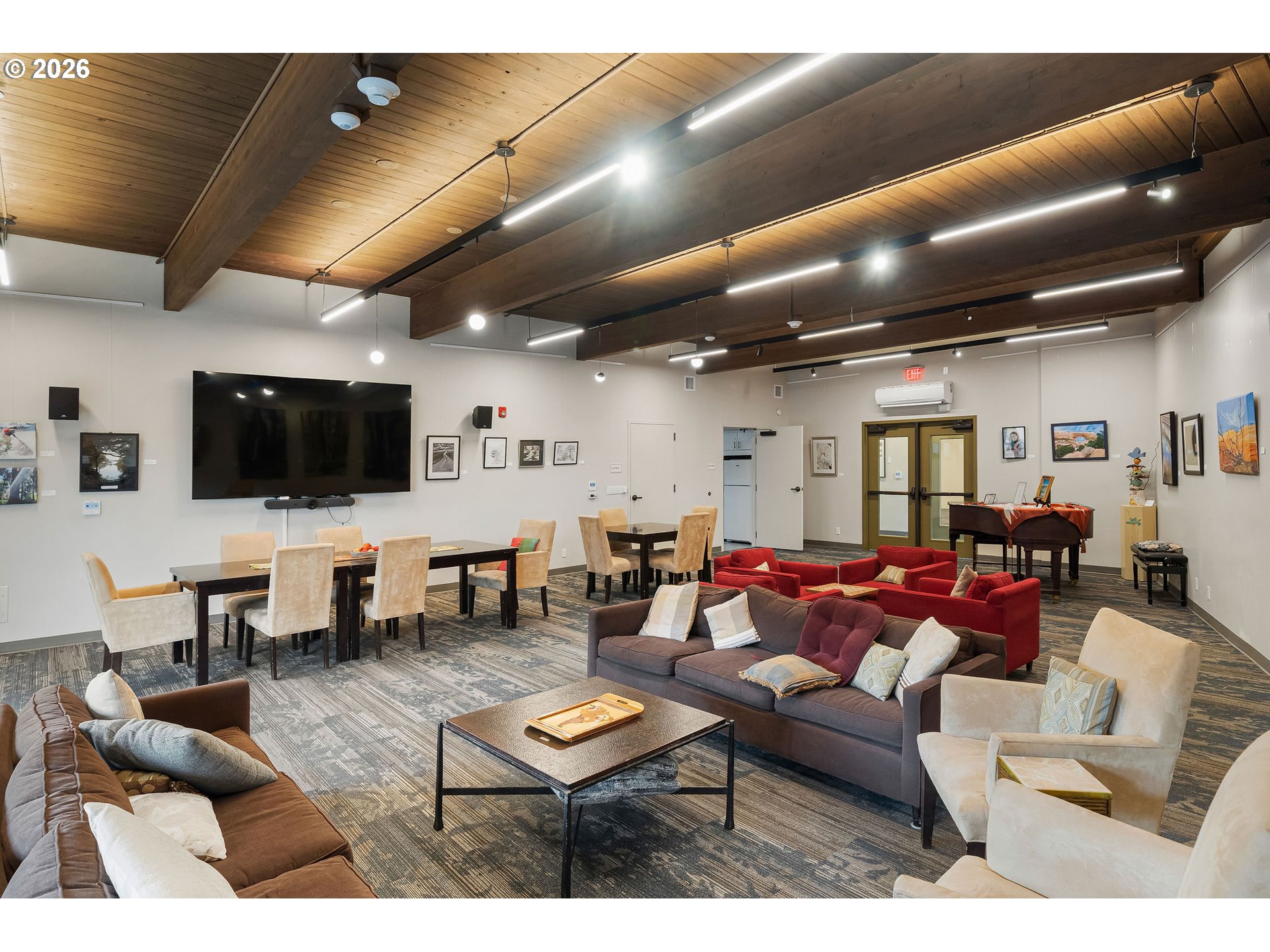 2309 Southwest 1st Avenue, Unit 741 Portland, OR 97201 - Photo 32 of 36 a living room with furniture and a flat screen tv