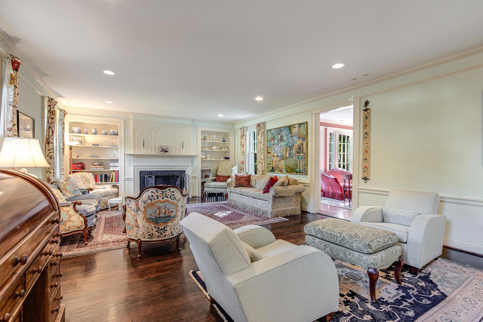 620 Spruce Street Winnetka, IL 60093 - Photo 7 of 26 a living room with furniture fireplace and a window