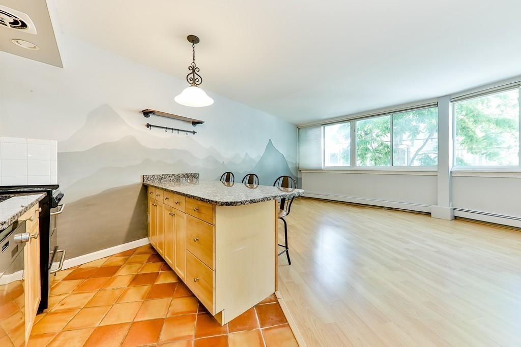 512-516 Green Street, Unit 1D Cambridge, MA 02139 - Photo 3 of 9 a view of a room with wooden floor and windows