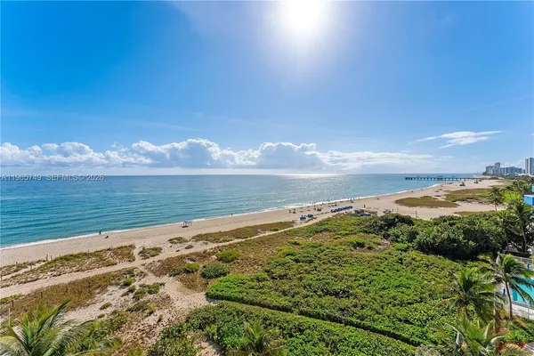 a view of an ocean beach