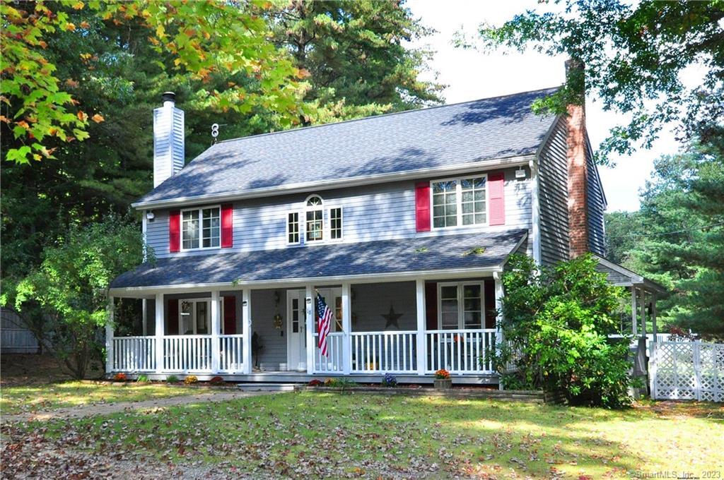 18 Buttles Road Granby, CT 06035 - Photo 1 of 1 a front view of a house with a yard