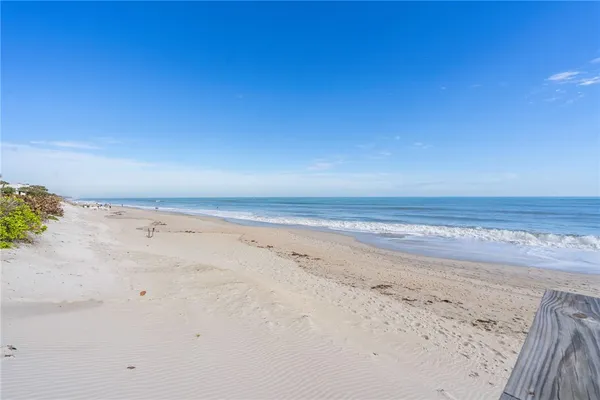 a view of beach and ocean