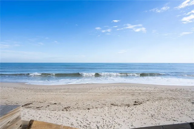 a view of beach and ocean