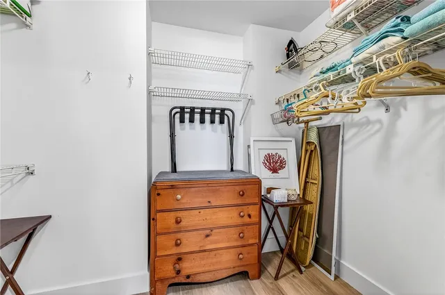 a view of walk in closet