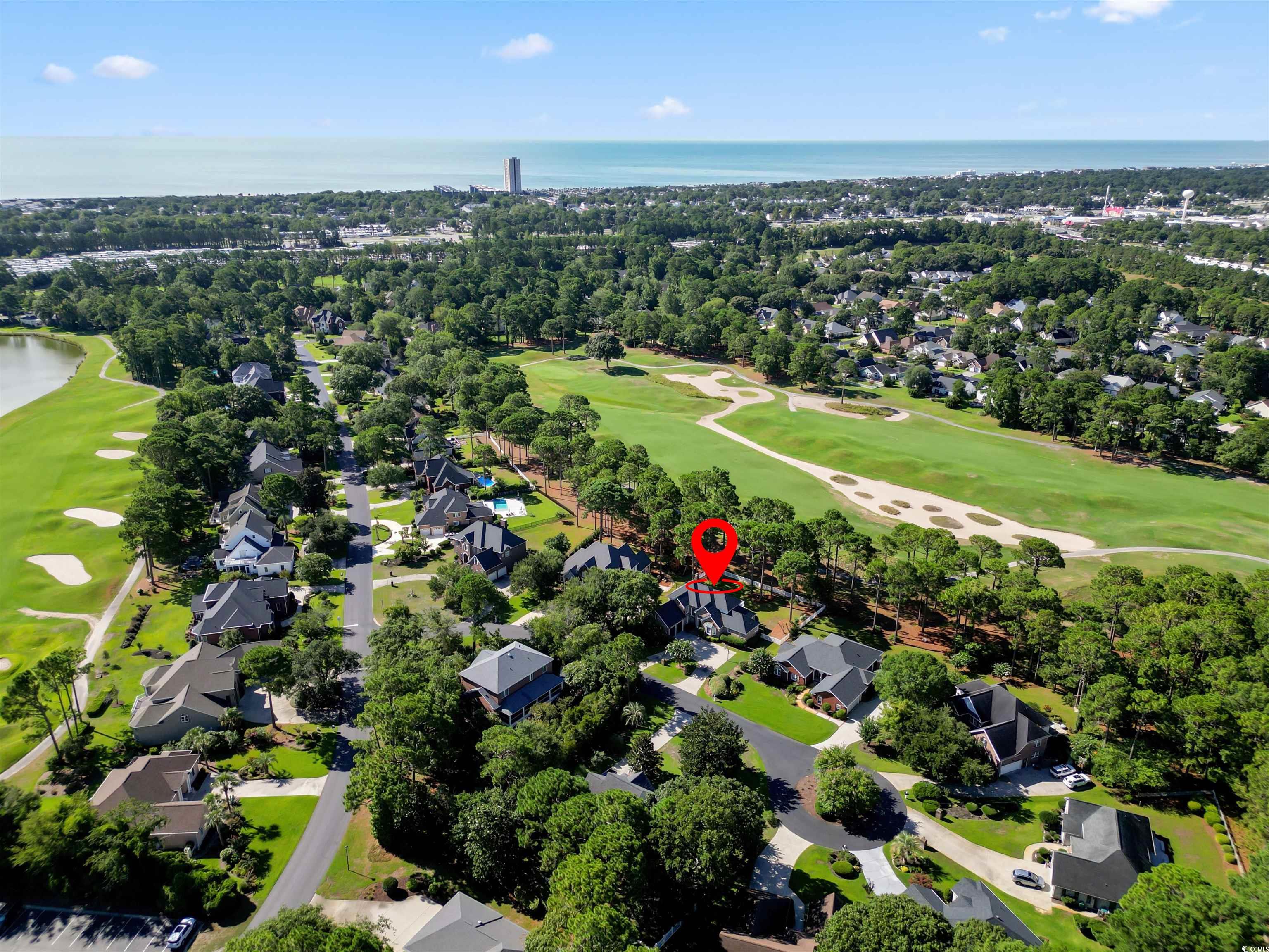 1035 Gullane Court Myrtle Beach, SC 29575 - Photo 39 of 40 Bird's eye view featuring a water view
