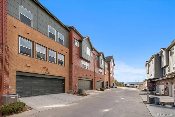 a front view of a building with street