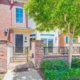 a view of a house with a small garden