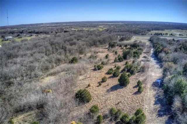 a view of lake with green space