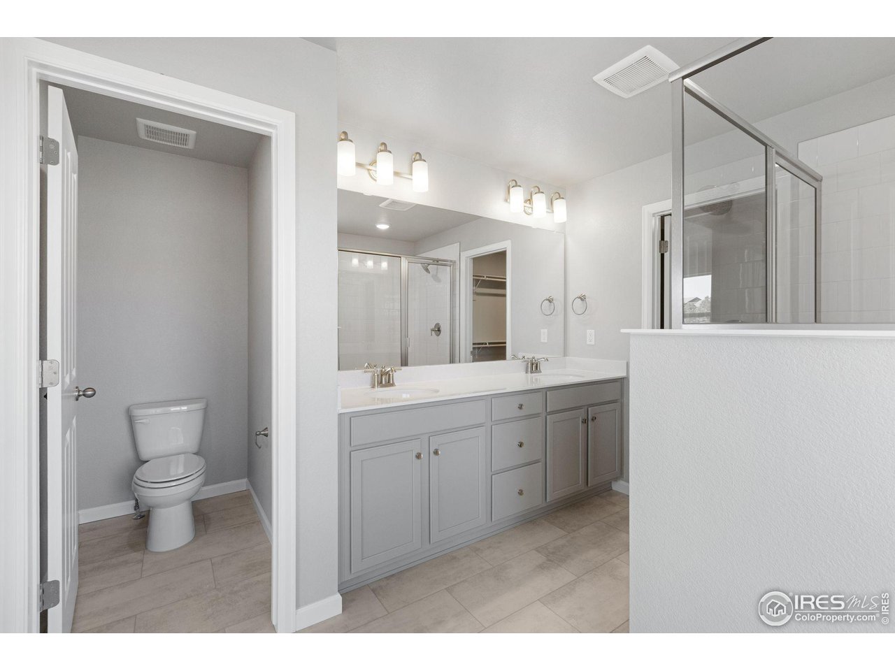 16953 Ballinger Circle Mead, CO 80542 - Photo 15 of 27 a bathroom with a sink a toilet and a mirror