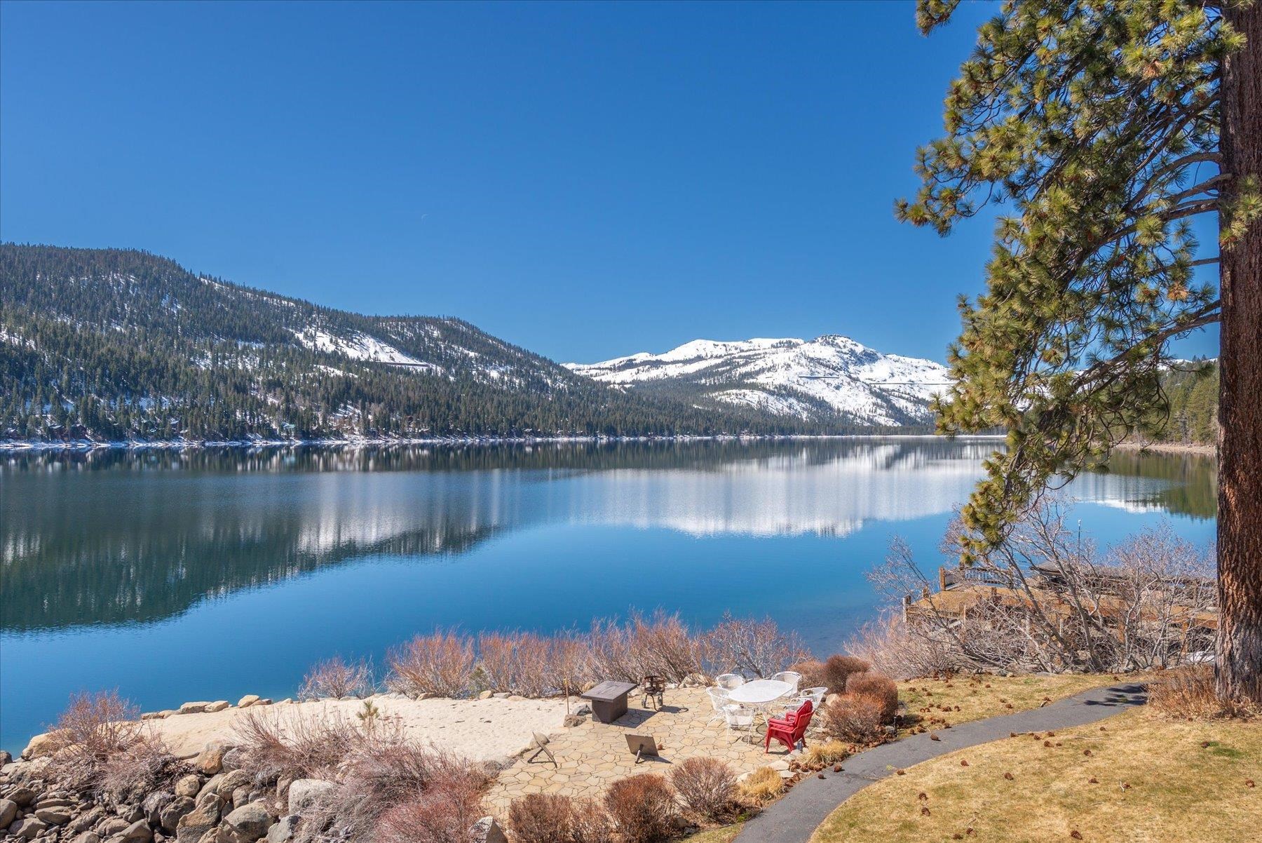 13751 Donner Pass Road Truckee, CA 96161 - Photo 14 of 28 a lake view with a mountain