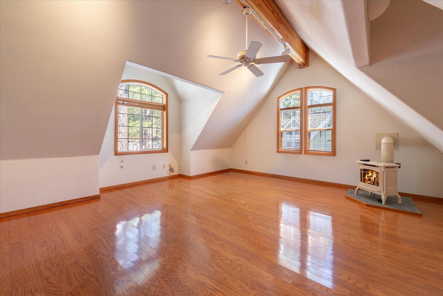 13751 Donner Pass Road Truckee, CA 96161 - Photo 17 of 28 wooden floor in an empty room with a window and wooden floor