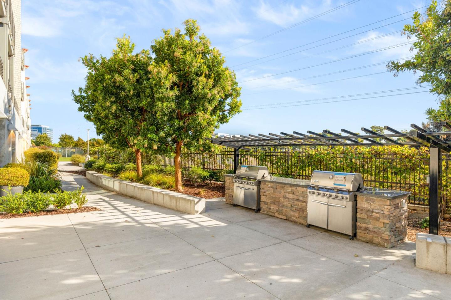 400 Mariners Island Boulevard, Unit 202 San Mateo, CA 94404 - Photo 27 of 31 a view of a patio with couches and potted plants