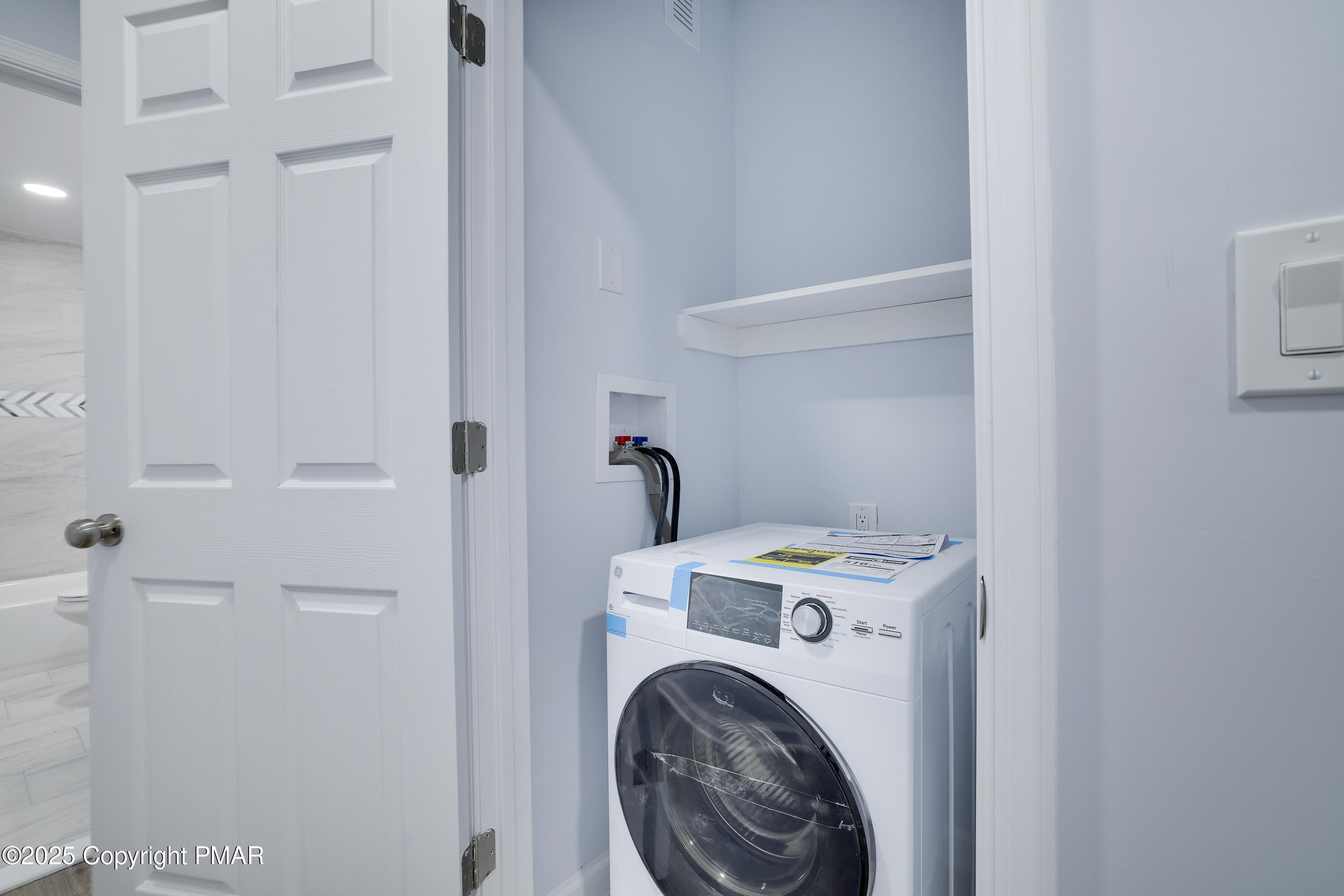 523 Sarah Street, Unit C Stroudsburg, PA 18360 - Photo 14 of 16 a utility room with dryer and washer
