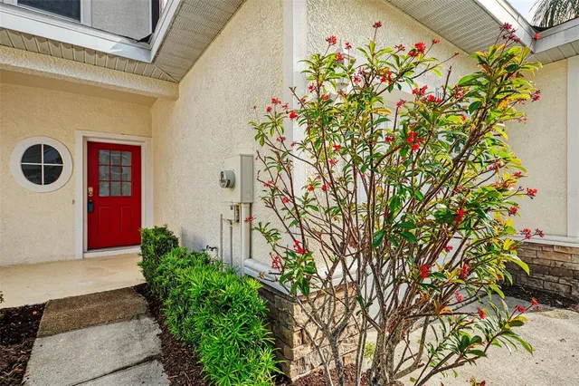 a view of a livingroom with wooden floor