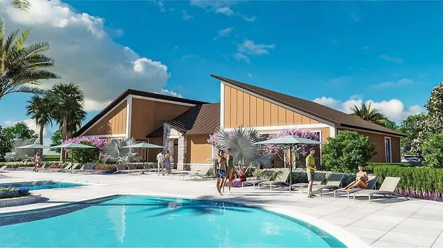 a house view with a yard