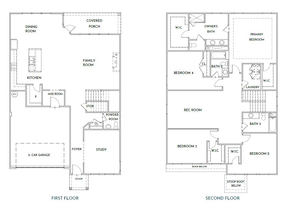 7766 Mistflower Circle Chattanooga, TN 37421 - Photo 2 of 2 Larkspur Floor Plan