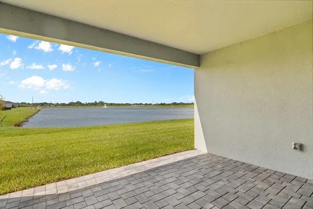 a view of an ocean and beach