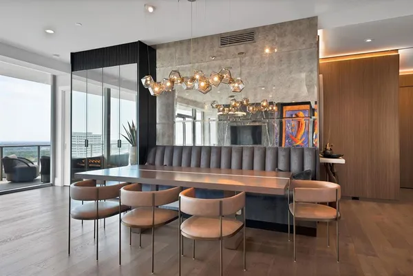 a outdoor living space with furniture and a potted plant