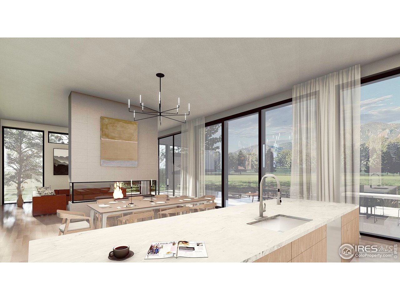 1409 Old Tale Road Boulder, CO 80303 - Photo 3 of 40 a room with a large window and a table