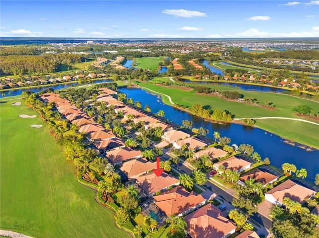 an aerial view of ocean residential houses with outdoor space