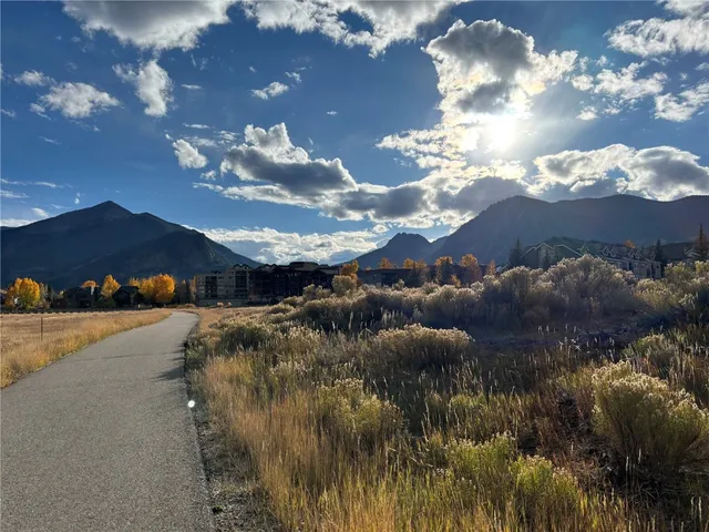 a view of balcony with mountain view