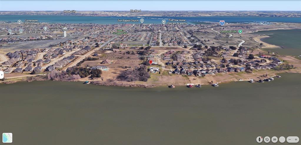 6502 Windward View Drive Rowlett, TX 75088 - Photo 9 of 23 an aerial view of a house with a lake view