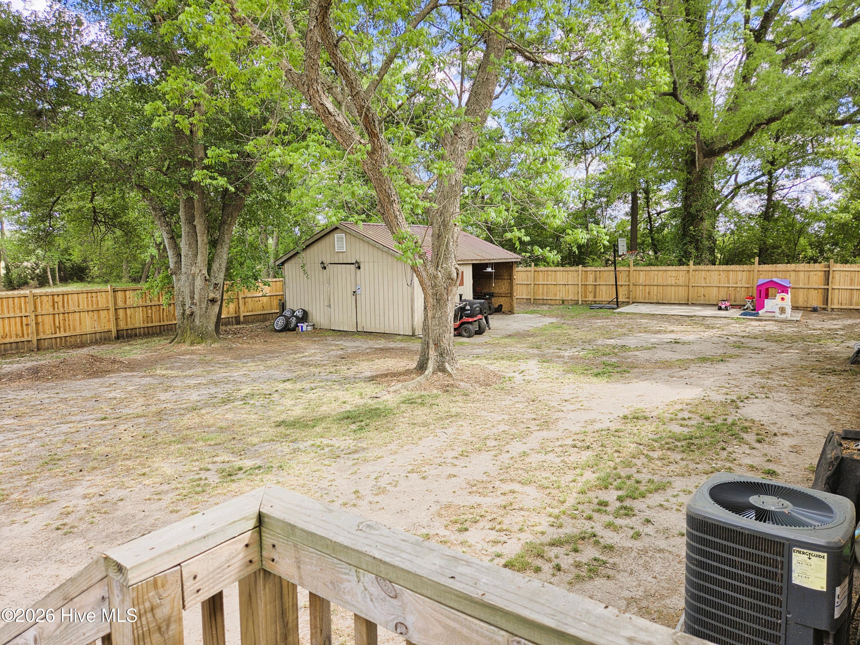 3525 Daughety White Road Kinston, NC 28501 - Photo 26 of 31 Backyard Fully Fenced