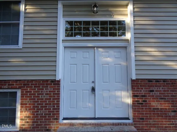a view of front door