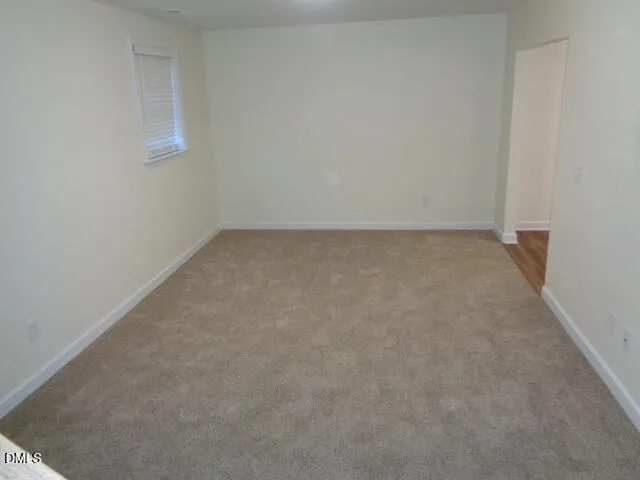 a view of small space with racks on the wall