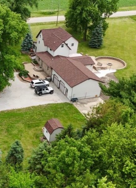 382 Keigwin Road Walnut, IL 61376 - Photo 10 of 49 an aerial view of a house with garden space and street view