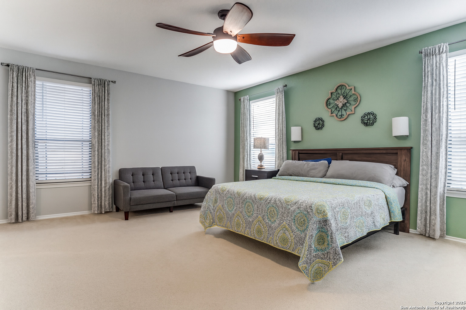 153 Rattlesnake Bluff Boerne, TX 78006 - Photo 8 of 18 a bedroom with a bed couch and a window