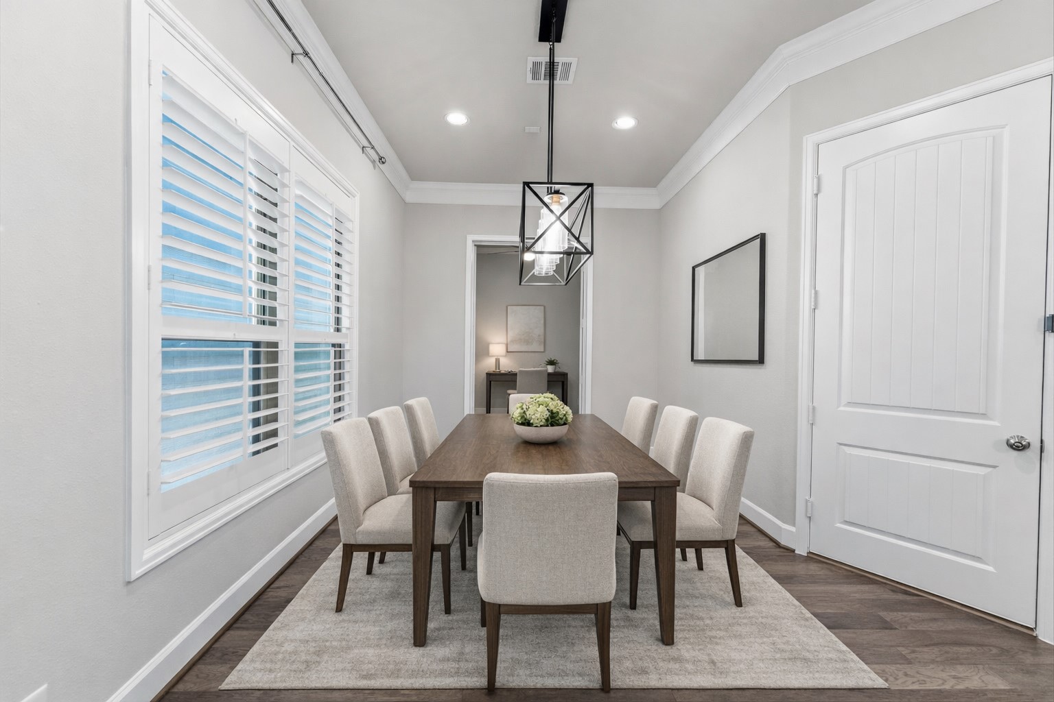 2607 Nicholson Street Houston, TX 77008 - Photo 10 of 29 a view of a dining room with furniture window and wooden floor