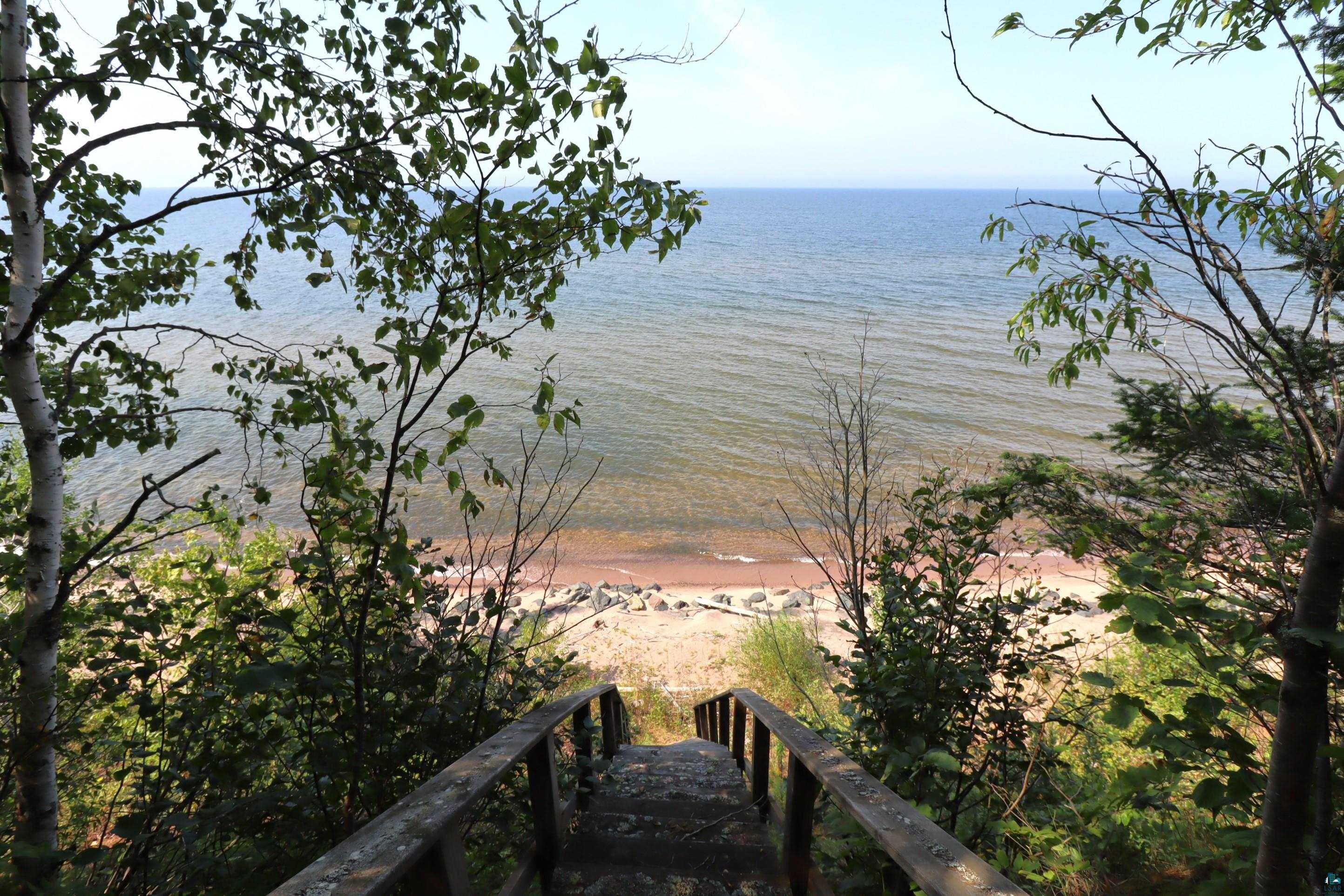 89595 Bark Point Road Herbster, WI 54844 - Photo 7 of 43 Stairwell to the Beach