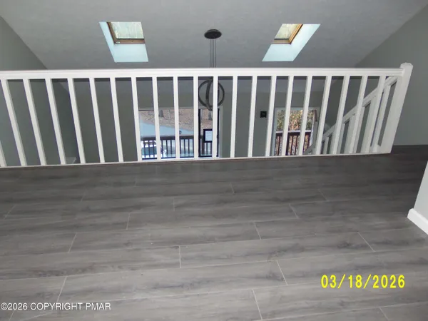a view of a balcony