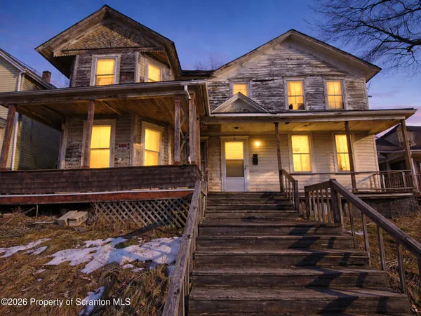 a front view of a house