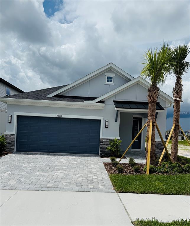 31035 Pendleton Lndg Circle Wesley Chapel, FL 33545 - Photo 1 of 1 a front view of a house with a yard