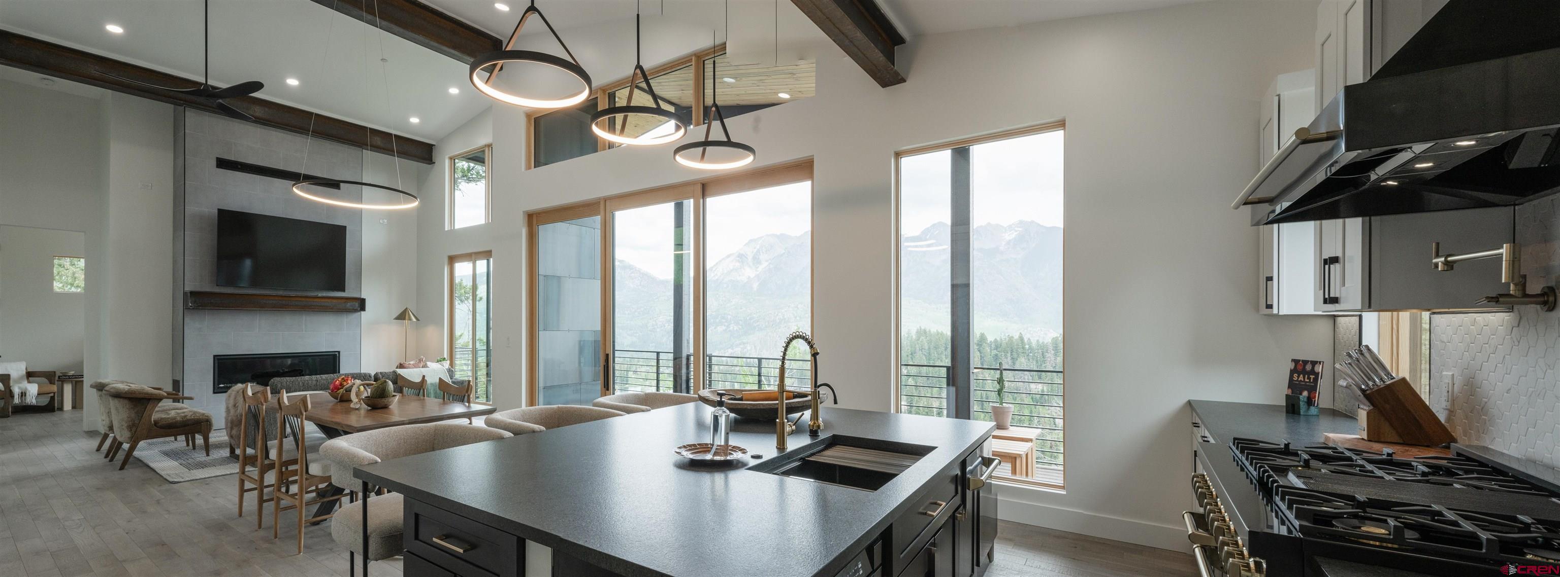 9 Cherub Court Durango, CO 81301 - Photo 11 of 45 a view of a dining room with furniture window and outside view