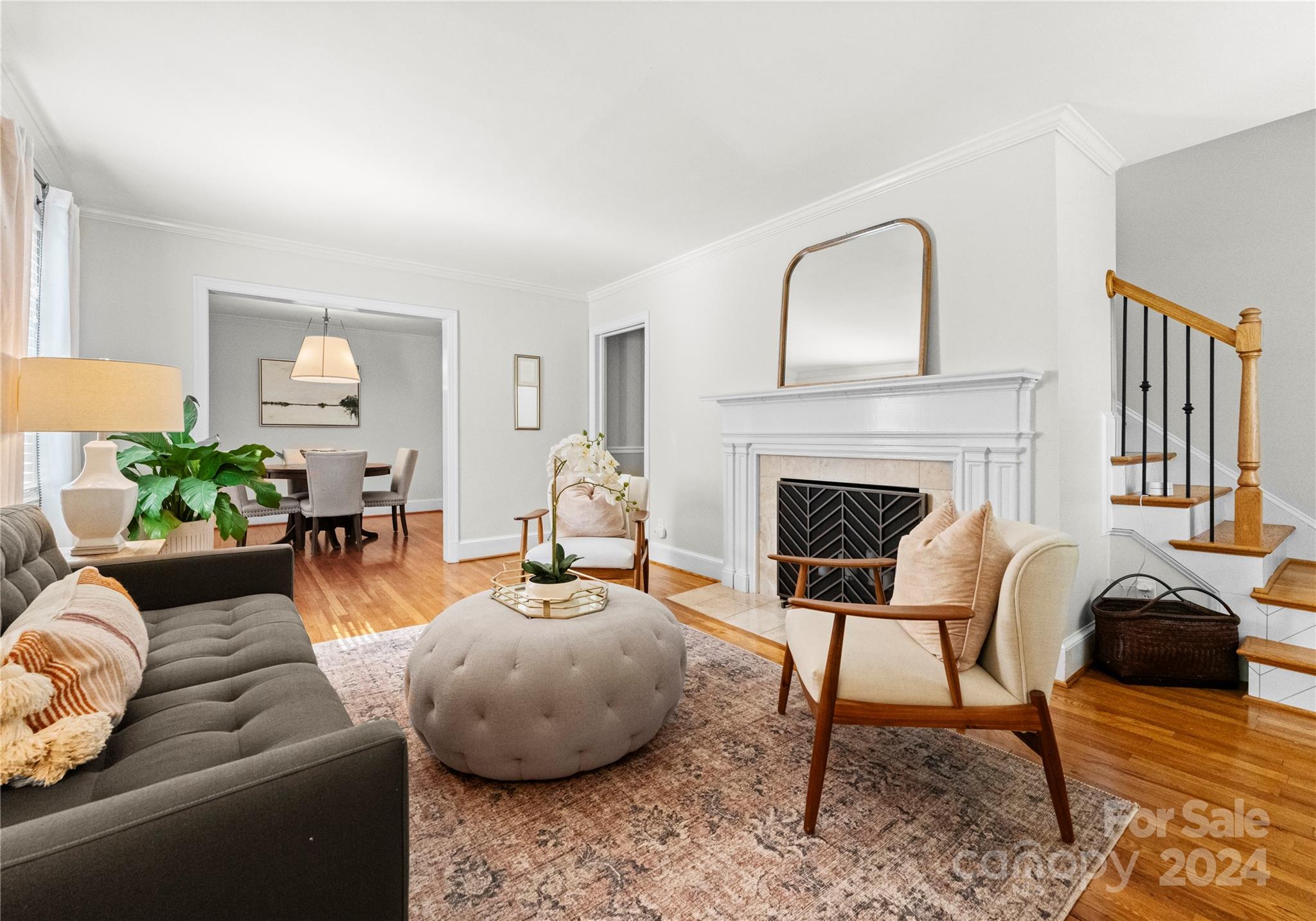 1108 Sedgefield Road Charlotte, NC 28209 - Photo 3 of 24 a living room with furniture fireplace and window
