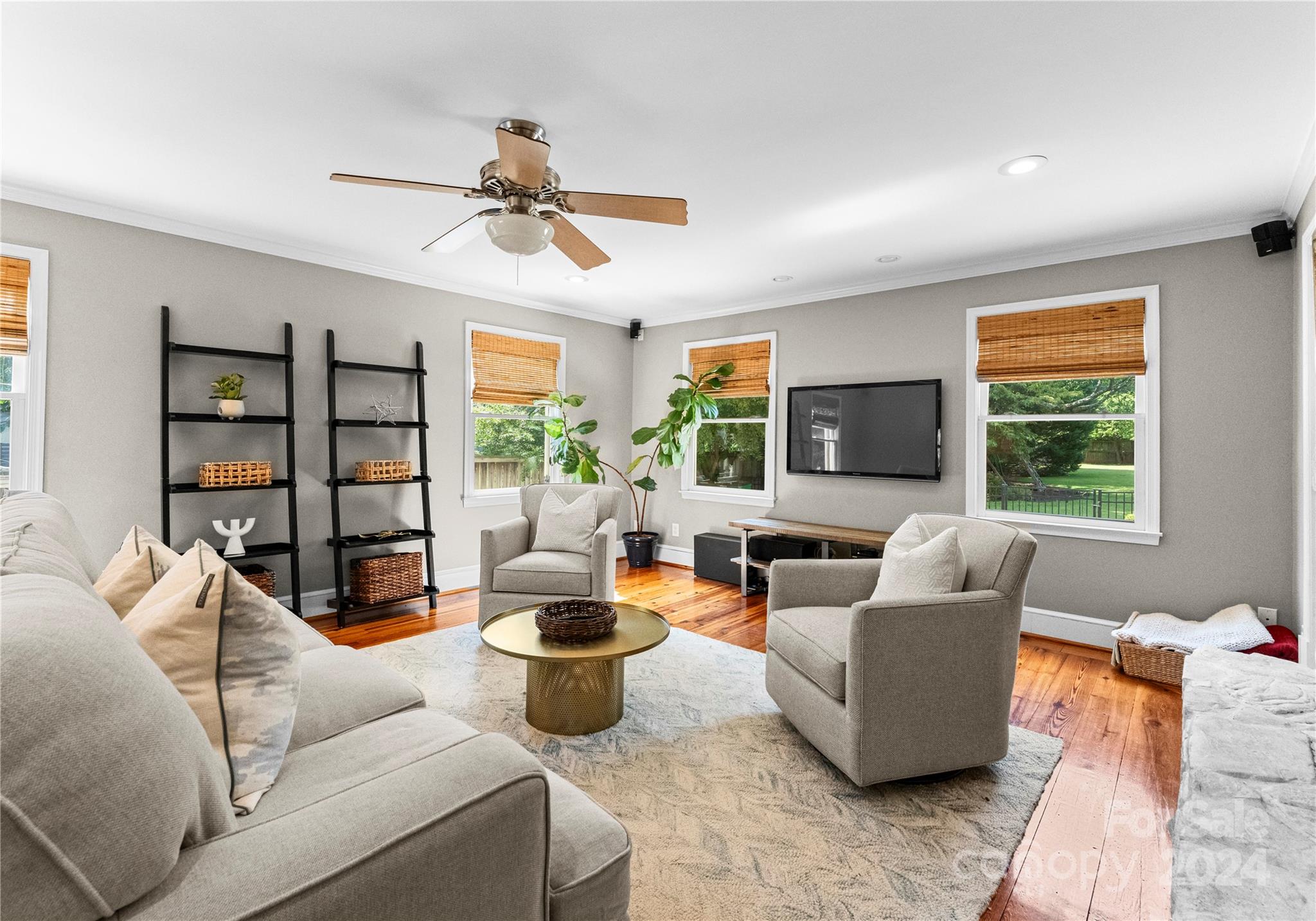 1108 Sedgefield Road Charlotte, NC 28209 - Photo 8 of 24 a living room with furniture and a flat screen tv