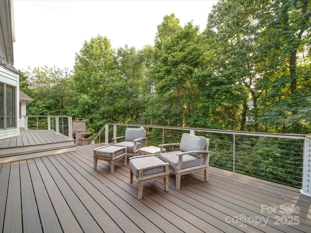 a terrace view with a seating space