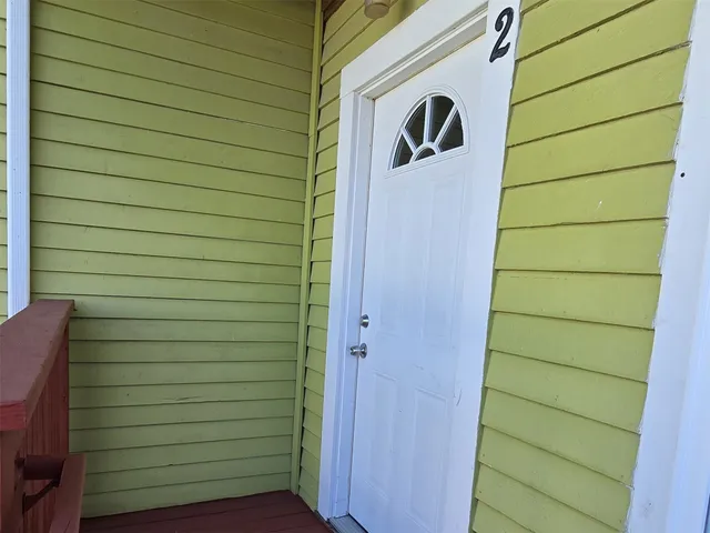 a view of a door