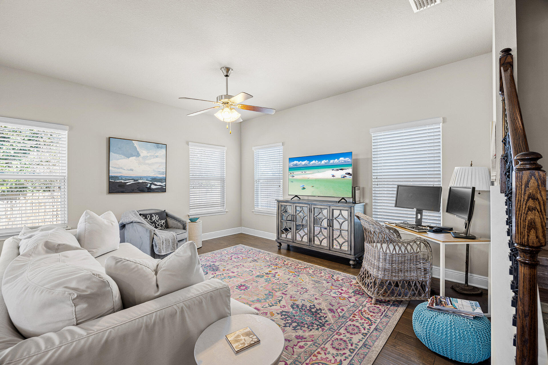 52 Tranquility Lane Santa Rosa Beach, FL 32459 - Photo 17 of 31 a living room with furniture and a flat screen tv