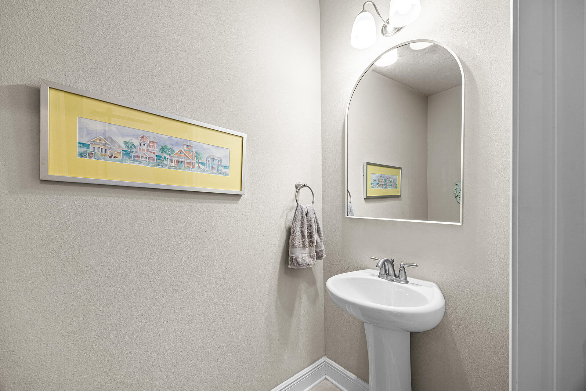 52 Tranquility Lane Santa Rosa Beach, FL 32459 - Photo 20 of 31 a bathroom with a sink and a mirror